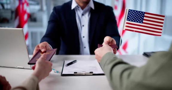 Immigrant couple obtaining Visa Approval After Interview